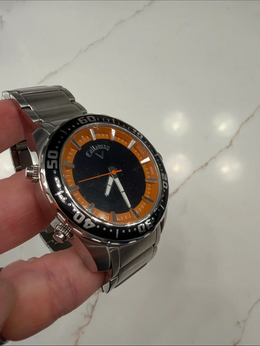 Callaway Men's Black and Orange Golf Watch